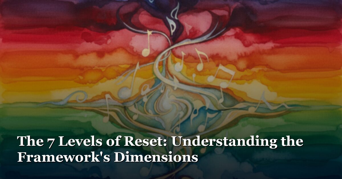 The 7 Levels of Reset: A Map for Everything Stress Is Compressing