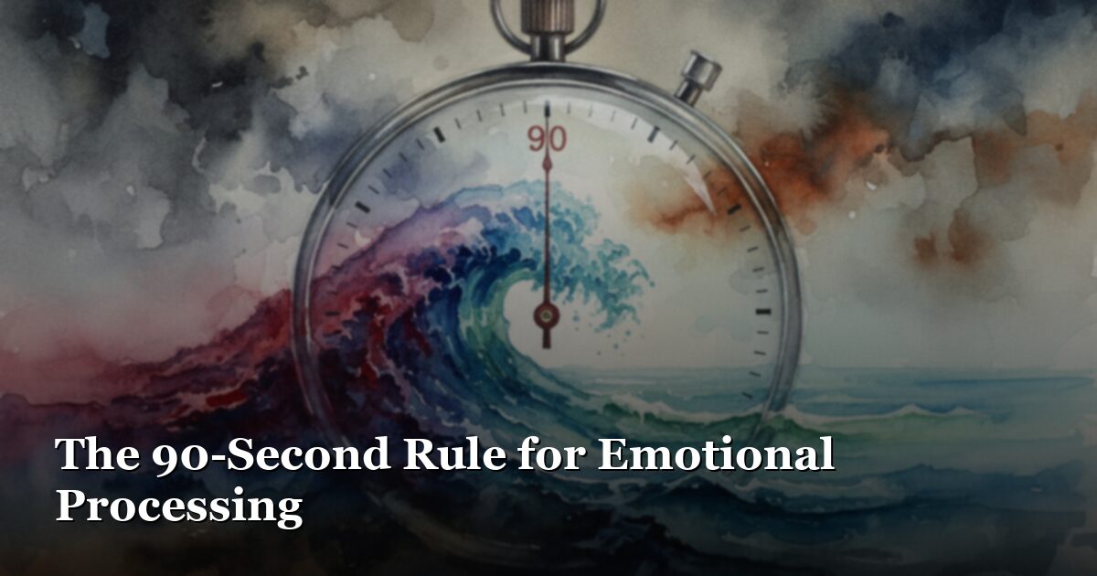 The 90-Second Rule for Emotional Processing