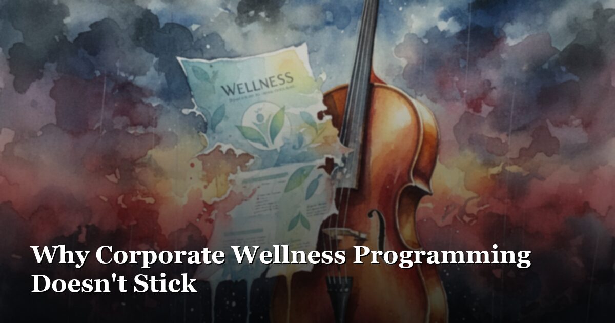 Why Corporate Wellness Programming Doesn’t Stick
