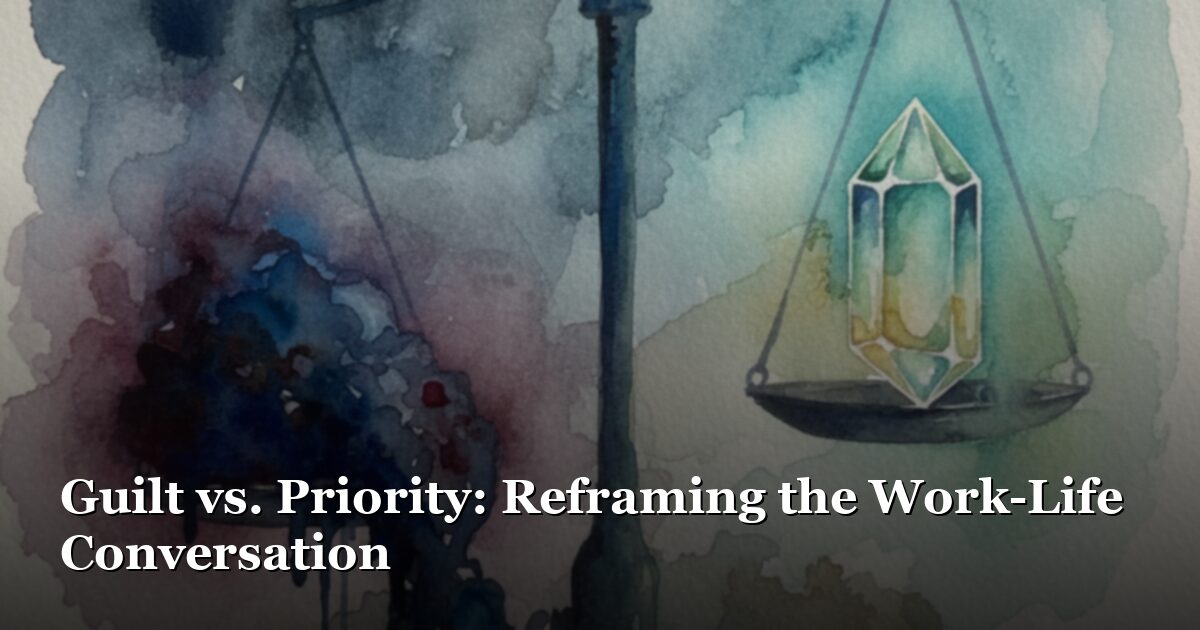 Guilt vs. Priority: How to Tell the Difference