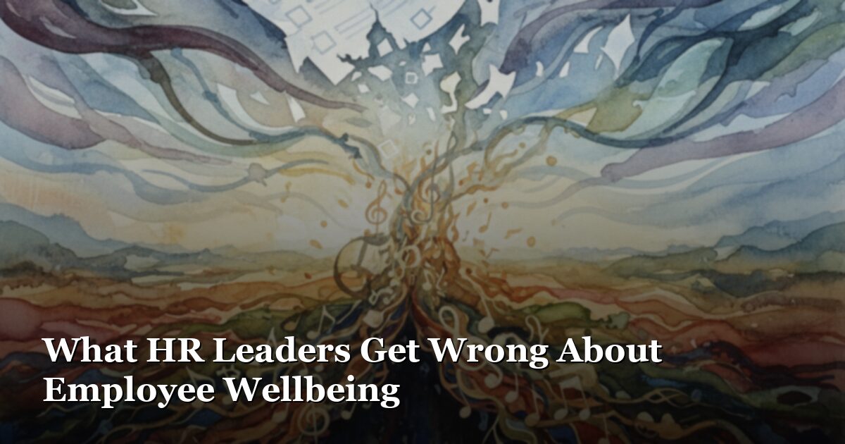What HR Leaders Get Wrong About Employee Wellbeing