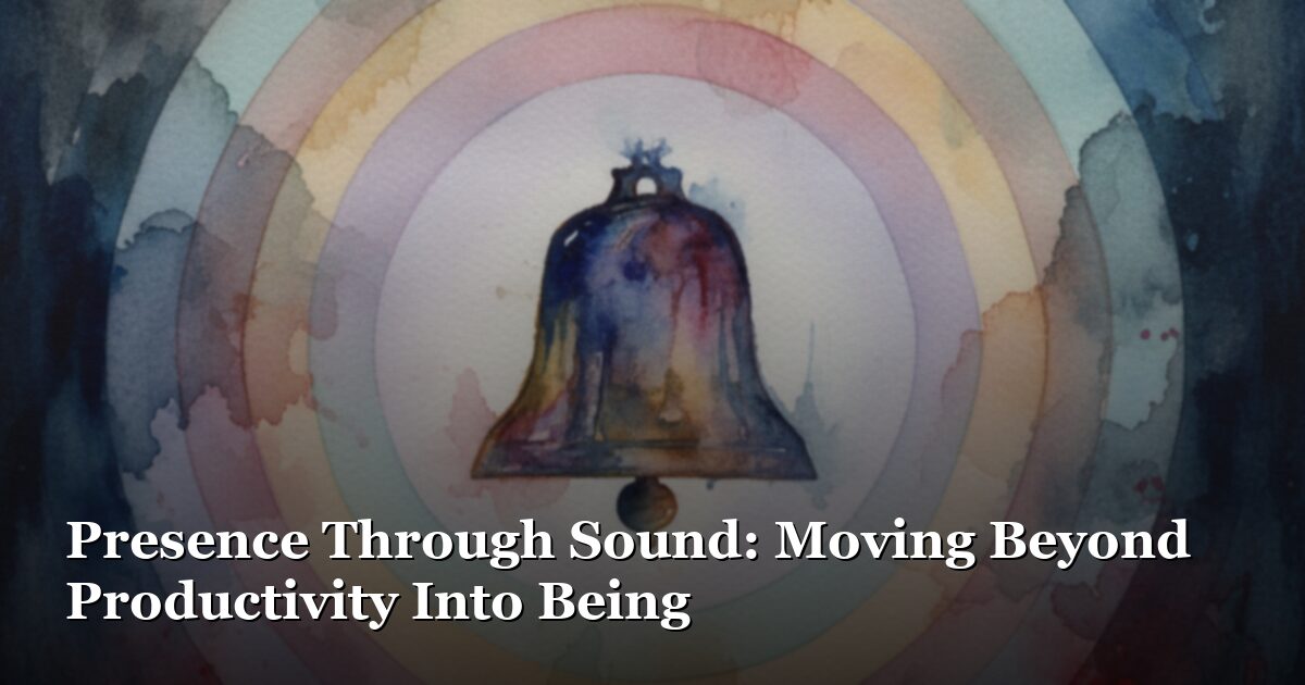 Presence Through Sound: A 5-Minute Practice for Busy Professionals