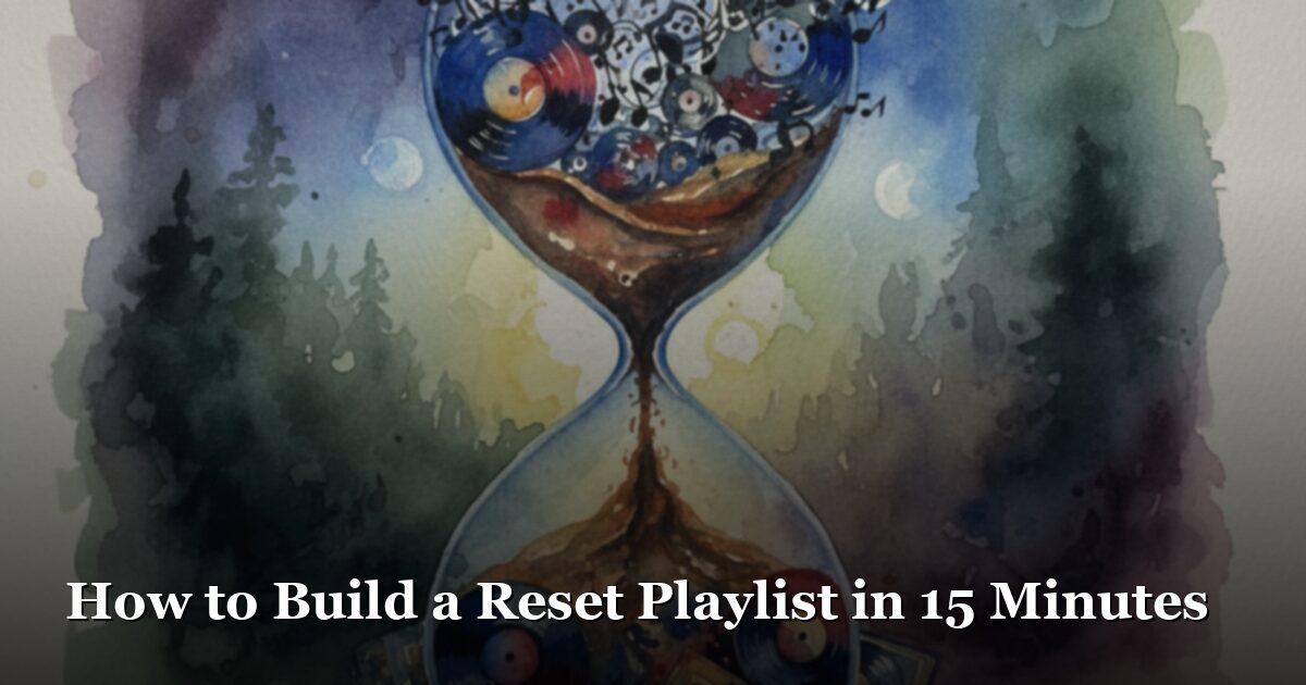 How to Build a Reset Playlist in 15 Minutes