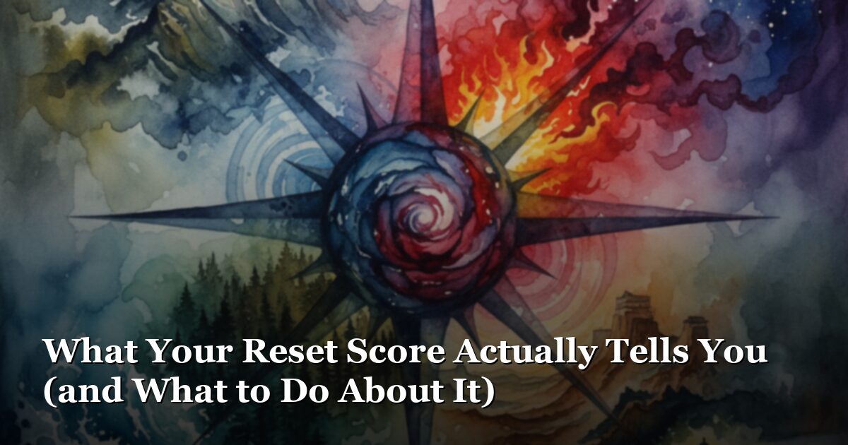 What Your Reset Score Tells You (and What to Do Next)