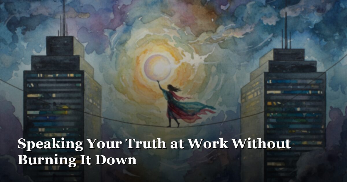 Speaking Truth Without Getting Fired: What Nobody Taught You About Honesty at Work