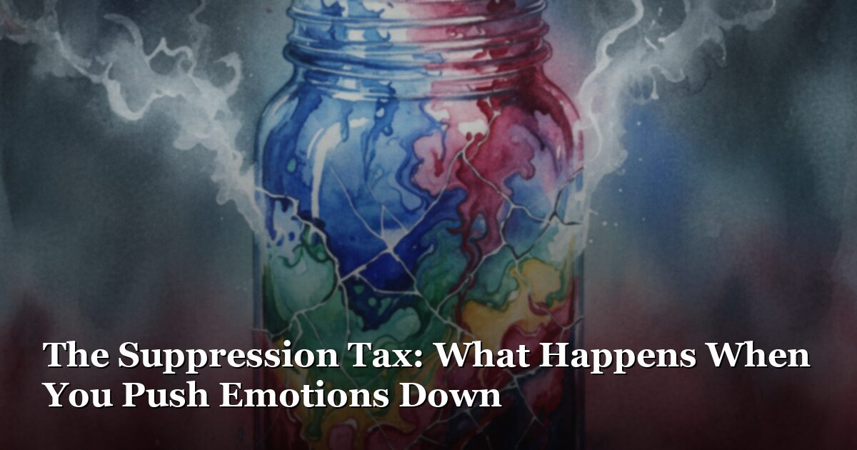 The Suppression Tax: What Happens When You Push Emotions Down