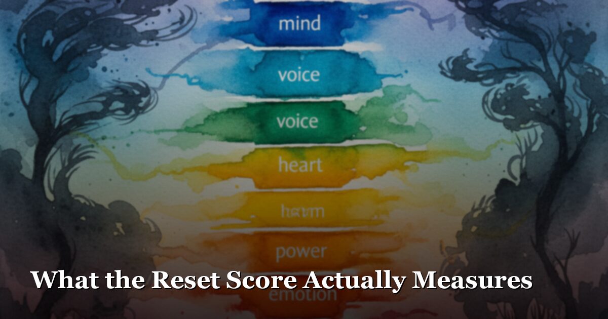 What the Reset Score Actually Measures